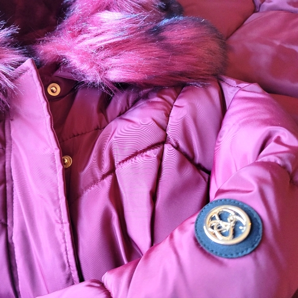 NWT Size S Jessica Simpson Winter Parka. Merlot Colour - Picture 9 of 10